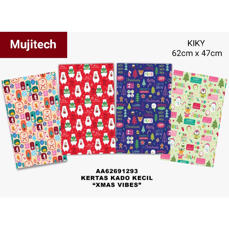 

KERTAS KADO KECIL 62cm x 47cm ( 1 Pack Isi 50 Lembar ) GROSIR