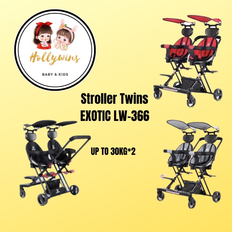 MAGIC STROLLER KEMBAR TWIN EXOTIC LW 366
