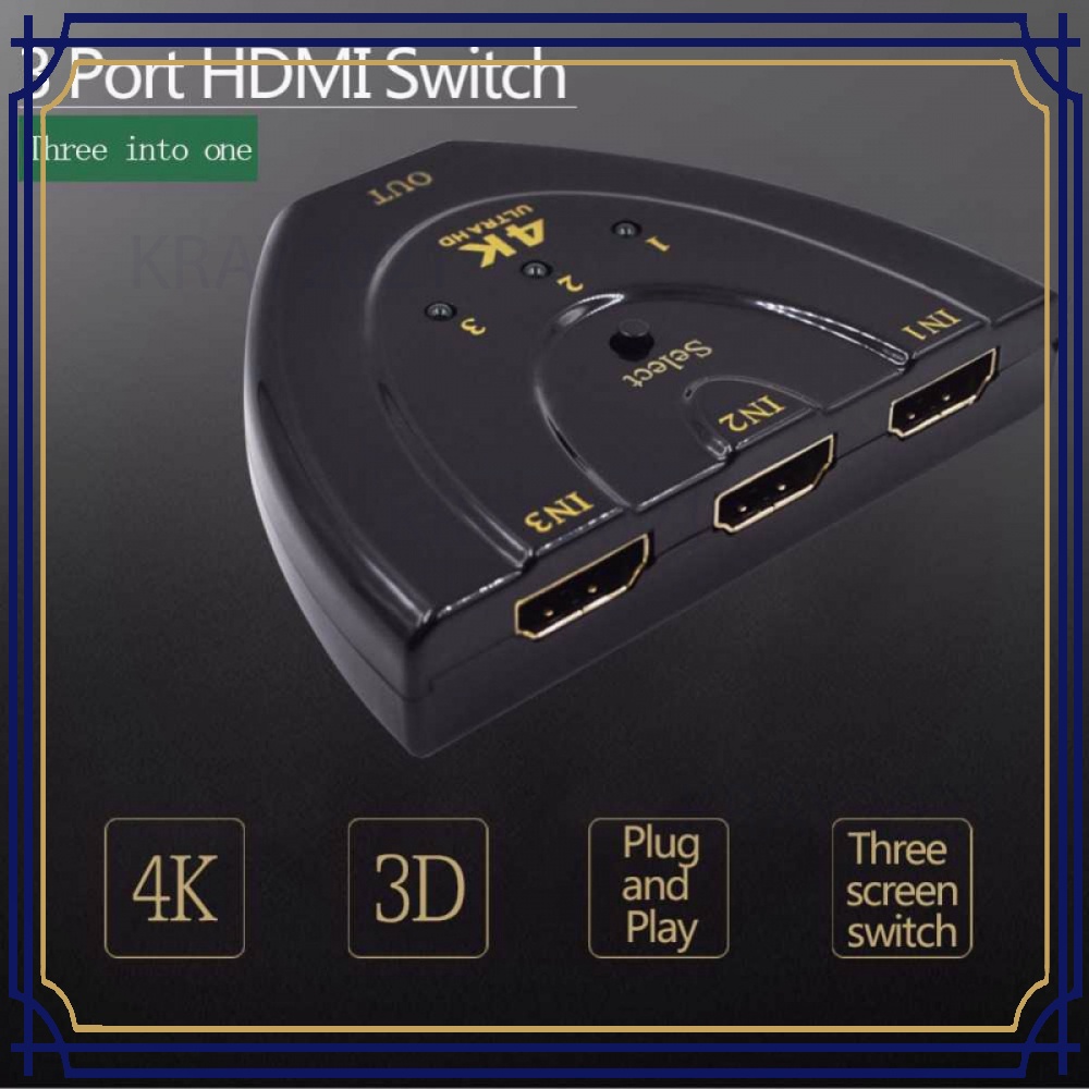 Kabel HDMI Switch 3 Port 4Kx2K 3D -CV578