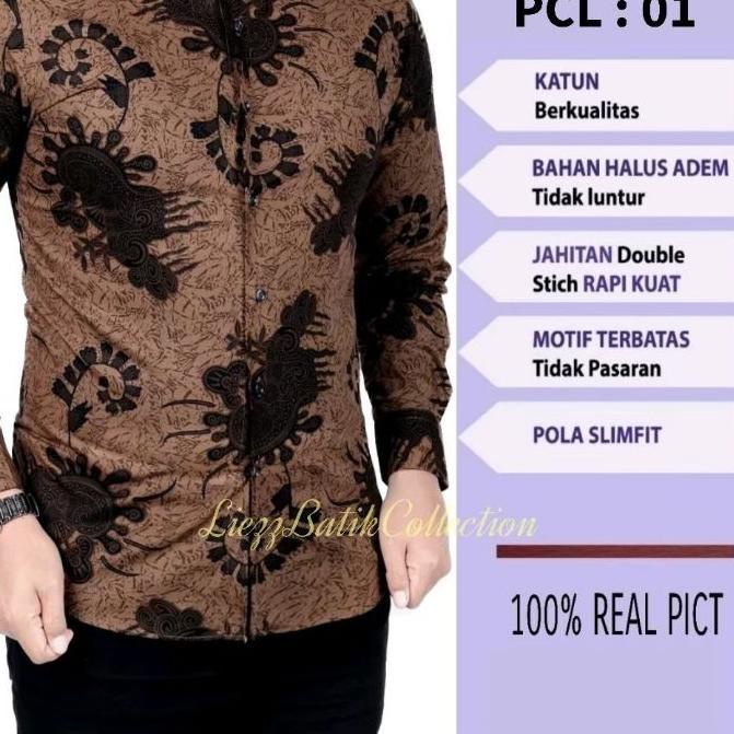 limited STOCKBatik pria slimfit modern colin dion asli|KD1