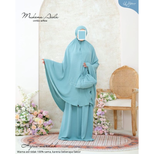 MUKENA AIDA CRINKLE AIRFLOW / MUKENAH DAILY / MUKENA JUMBO / MUKENA DEWASA / MUKENAH MURAH