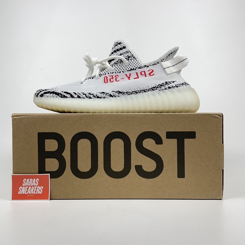YEEZY BOOST 350 V2 ZEBRA SEASON 4 WHITE BLACK RED ORIGINAL