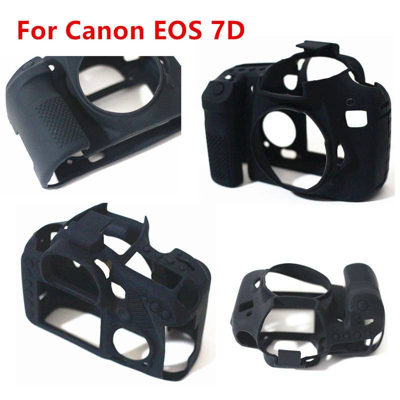Untuk Canon EOS 6D 80D 750D 3000D 4000D 200D 5DS 5DR 5D Mark III IV 5D3 5D4 Silicone Skin Case Penutup Tas Kamera DSLR