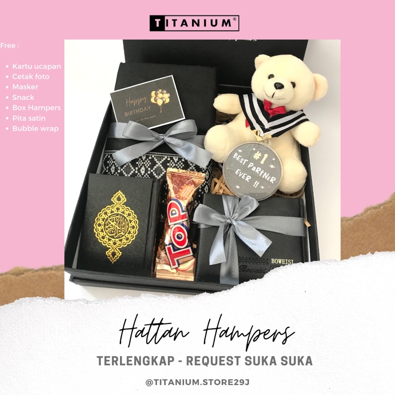 

HAMPERS BOX HATTAN GIFT BOX CUSTOM KADO ULTAH KADO PACAR HAMPERS CUSTOM KADO WISUDA HADIAH CUSTOM