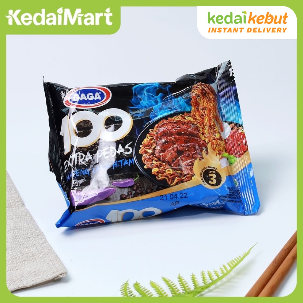 

Gaga 100 Extra Pedas Goreng Lada Hitam 85 Gram