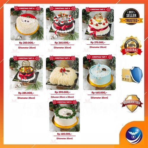 

Hampers Jasmine Cakery Christmas Tart Spesial Natal & Tahun Baru 2023