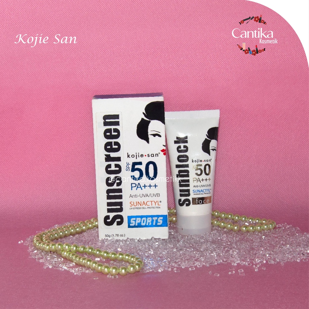 `ღ´ PHINKL `ღ´ Kojie san Sunscreen spf 50% PA++ sunblock anti matahari radikal bebas aloe vera