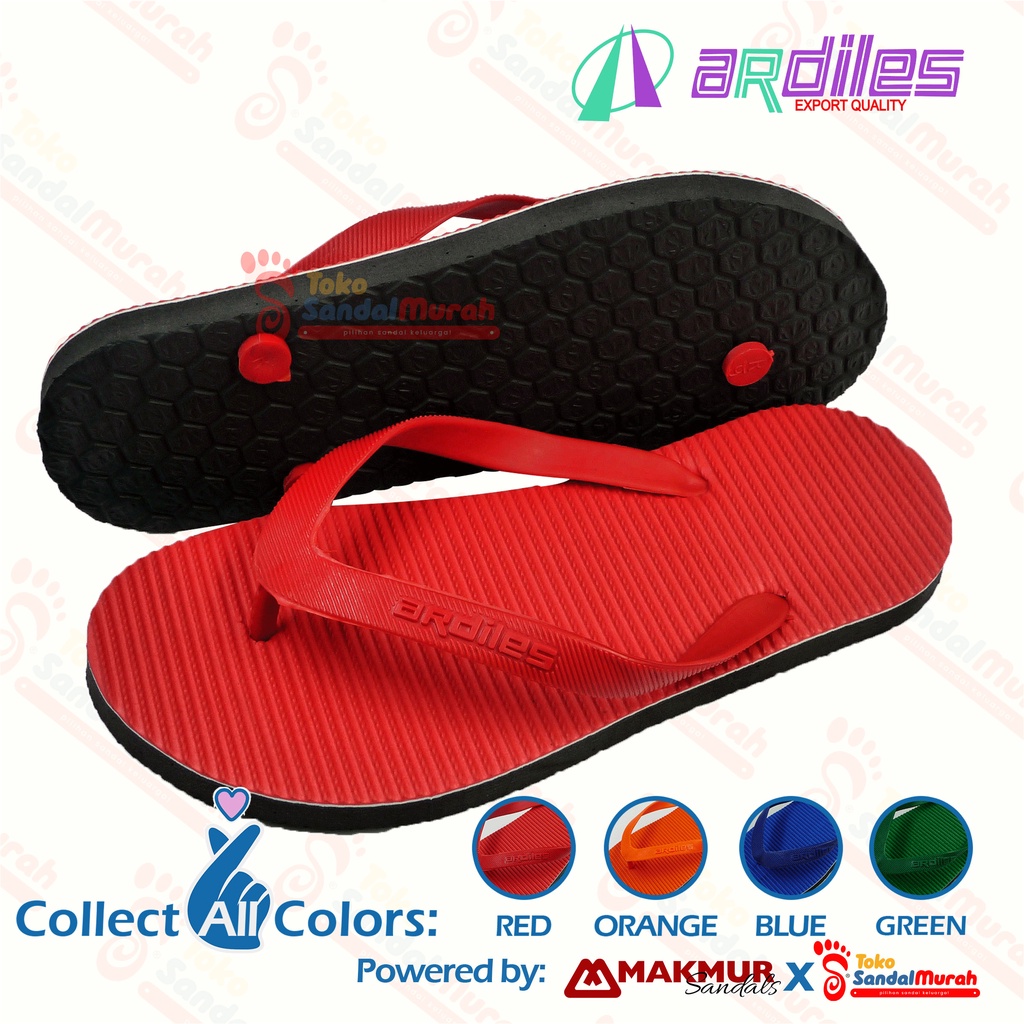 Toko Sendal Murah -  Sandal Jepit Karet Ardiles / Sandal Anak Perempuan Laki - Laki / Sandal Anak Ukuran Tanggung / Sandal Jepit Warna [Toko Sendal Murah Kids 05 Ardiles GG]