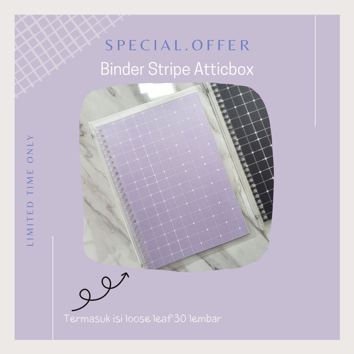 

[B5] BINDER STRIPE ATTICBOX RING PLASTIK (BISA ISI ULANG)