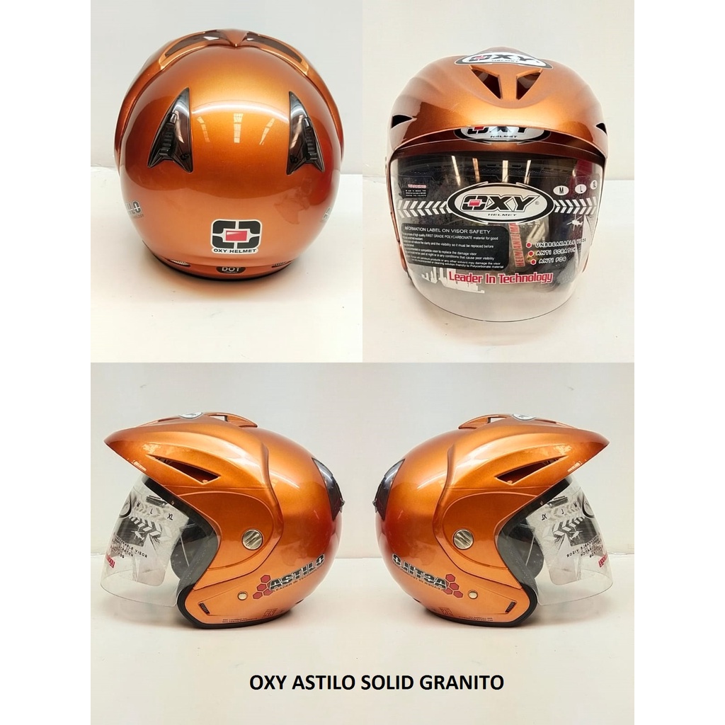 HELM HALF FACE OXY SIZE L SNI
