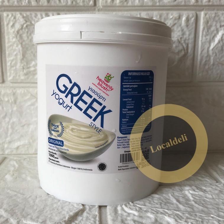 

ㅍ HEAVENLY BLUSH GREEK PLAIN YOGHURT/ GREEK PLAIN YOGURT/ GREEK YOGHURT ORIGINAL 1 KG ➘