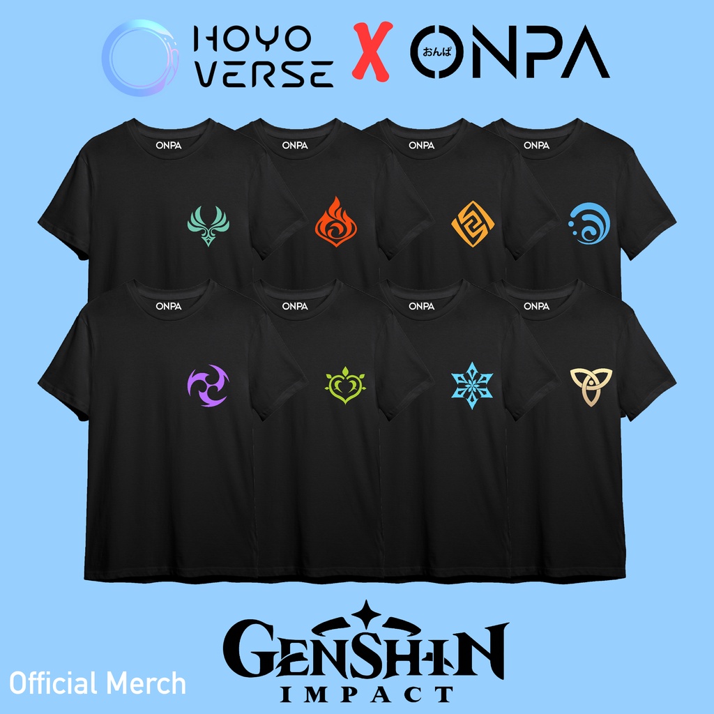 FREE GANTUNGAN KUNCI - Baju Element Genshin Impact / Kaos Genshin Impact / Genshin Impact / Electro 
