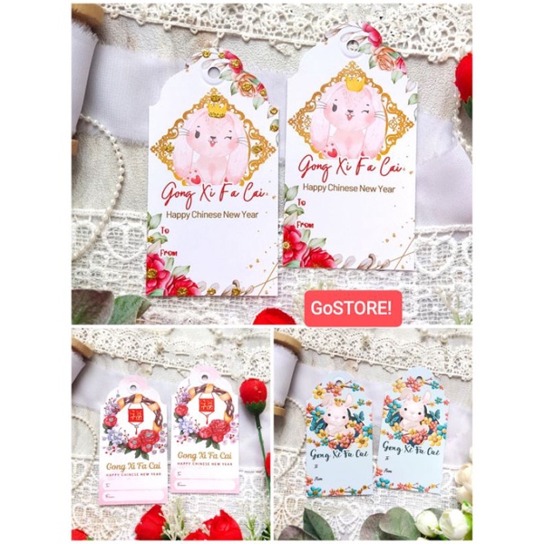 

Hang Tag Chinese New Year From To / Hang Tag Imlek CNY / Hampers Imlek / Sincia Gong Xi Fa Cai - Big Size