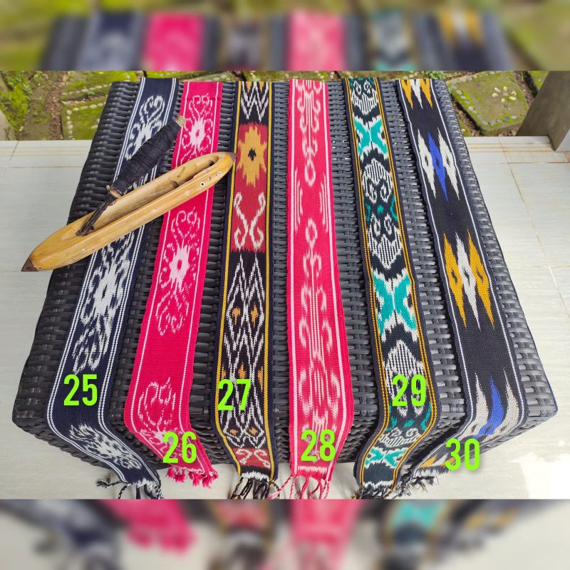 Tenun ikat Kepala TERMURAH  (50 motif NEW) DAYAK Kalimantan_Lombok&amp;Sulawesi