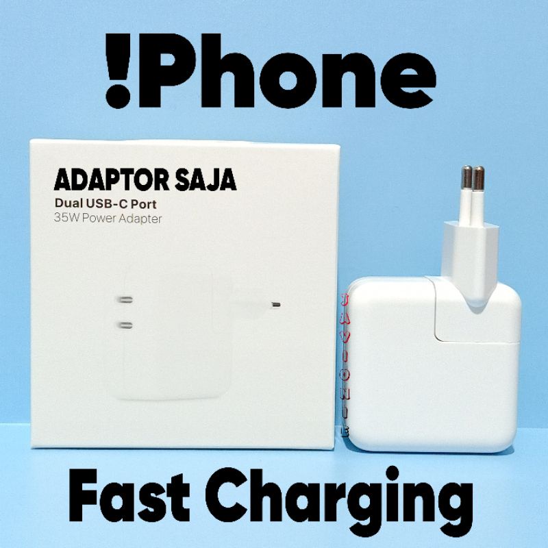 Adaptor Kepala Charger Casan Cas iP 12 Mini / 12 Pro Max Fast Charging 18W 20W 25W 35W USB C to Lightning