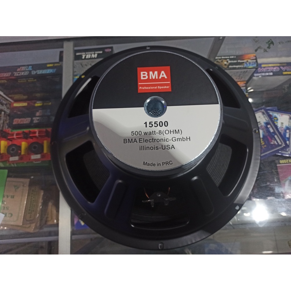 PROFESIONAL LOAD SPEAKER BMA 15500 500W MID LOW 15 INCH ORIGINAL