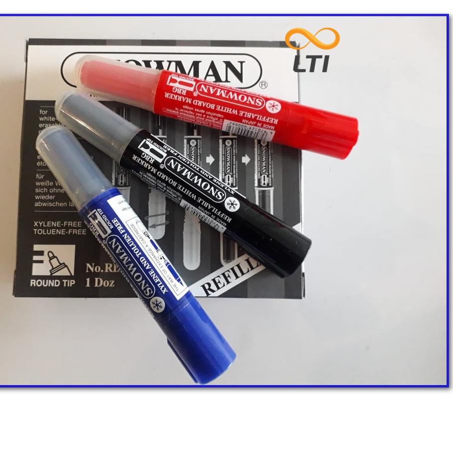 

め Spidol Snowman Refillable Whiteboard Marker - RBG ➥