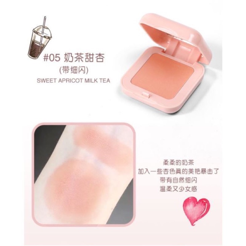 {Bisa kirim instant COD Medan Termurah}Lameila Color Geometry Candy Blush On Korea Natural 6 Warna Cantik Blusher Korea