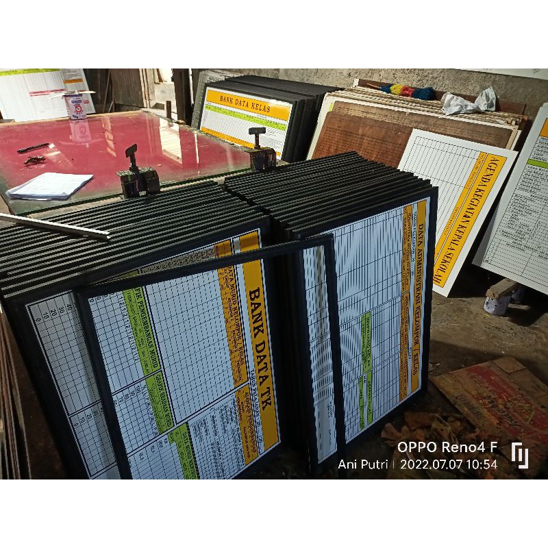 

papan data tk. papan data sekolah. papan data murah. papan milamim sablon