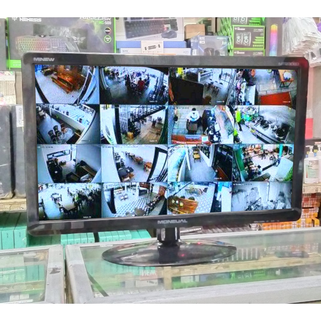 Monitor LED Moneual 24 Inch PC CCTV / Monitor Komputer LED 24inch