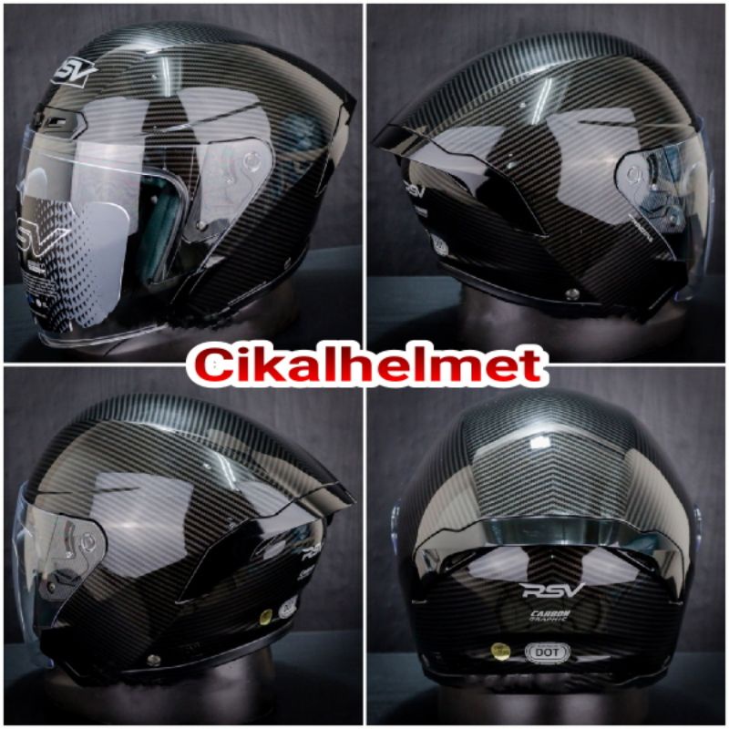HELM RSV WINDTAIL NEW MOTIF CARBON RSV WINDTAIL CARBON ORIGINAL TERMURAH