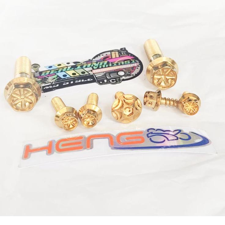 Baru Sampai Set baut probolt dudukan kenalpot plus tutup kipas beat scoopy 2012-2021 vario 110 Esp b