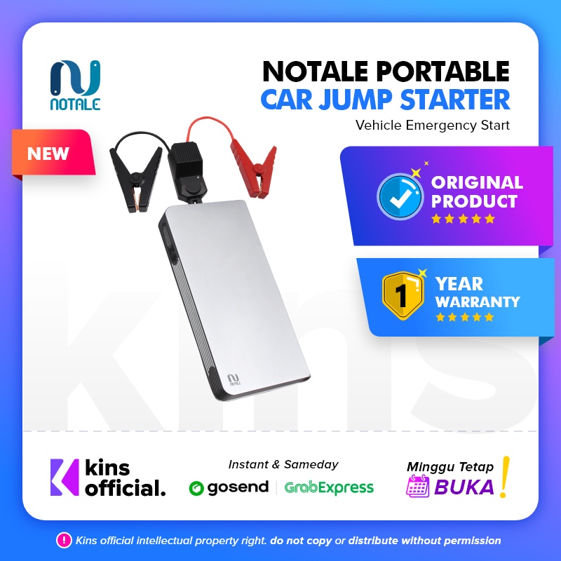 Notale Charger Aki Power Bank 12000mAh Car Jumper Starter