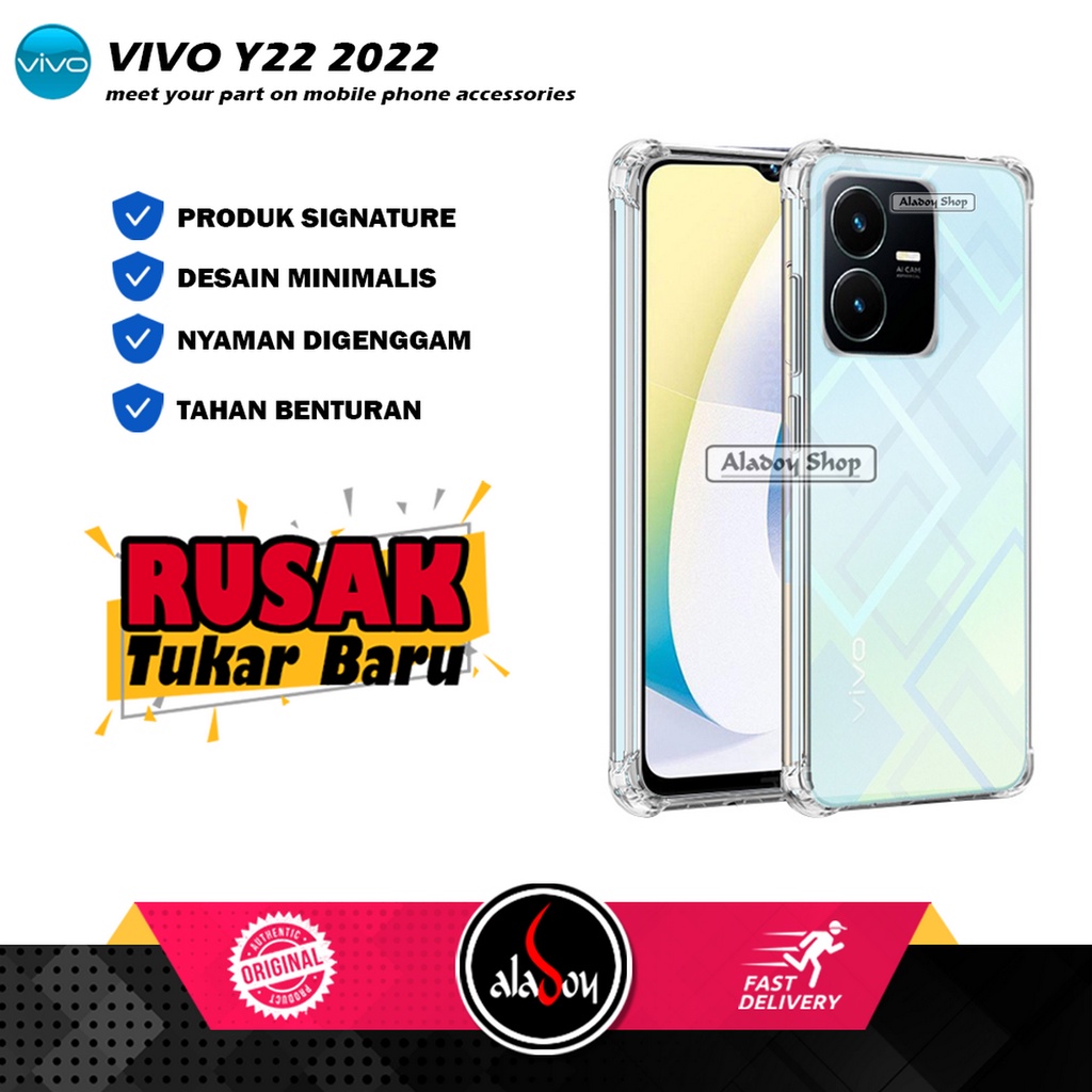 Case Vivo Y22 Ultrathin Softcase Anti Crack Premium Casing