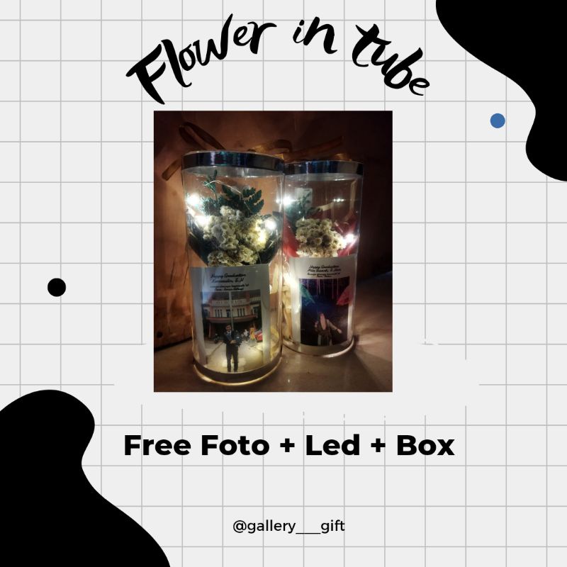 Buket Tabung || gift murah || gift wisuda|| buket mini tabung||buket bunga dalam tabung