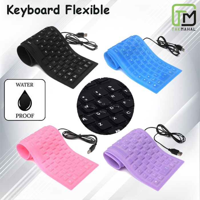 Keyboard Keyboard Usb Flexible Karet Lipat Fleksibel