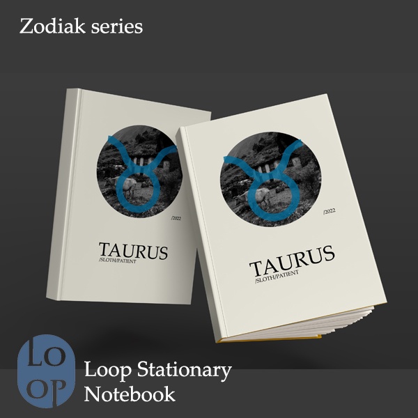 

(FREE CUSTOM) Notebook / Diary Book / GIFT BOOK / - Ukuran Saku - ZODIAK SERIES - TAURUS