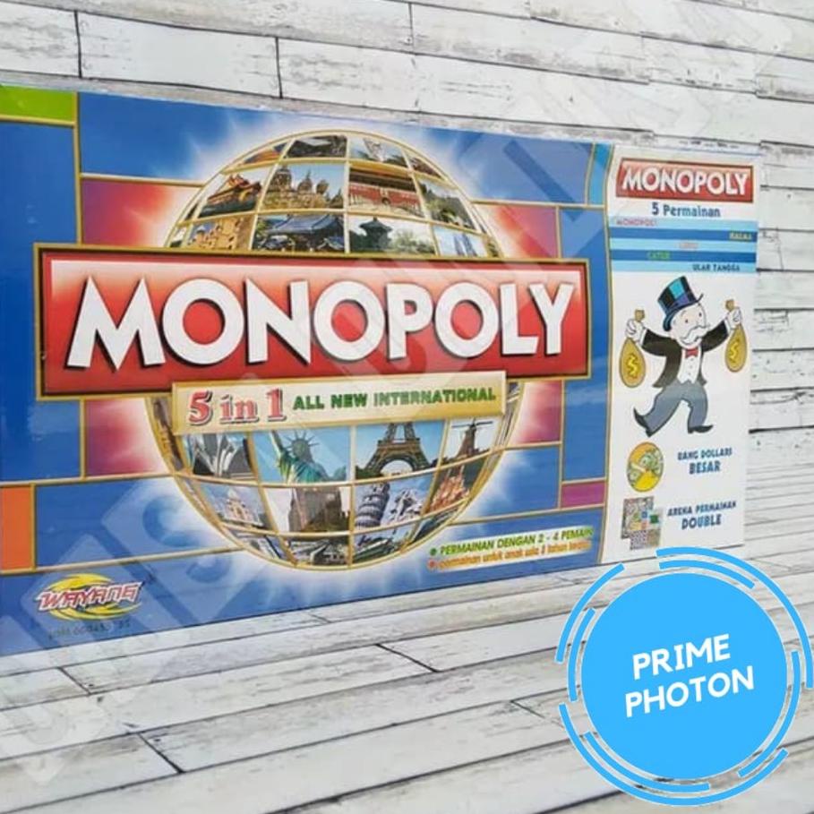 ¤¤» Monopoly 5 in 1 - Board Game Mainan Keluarga