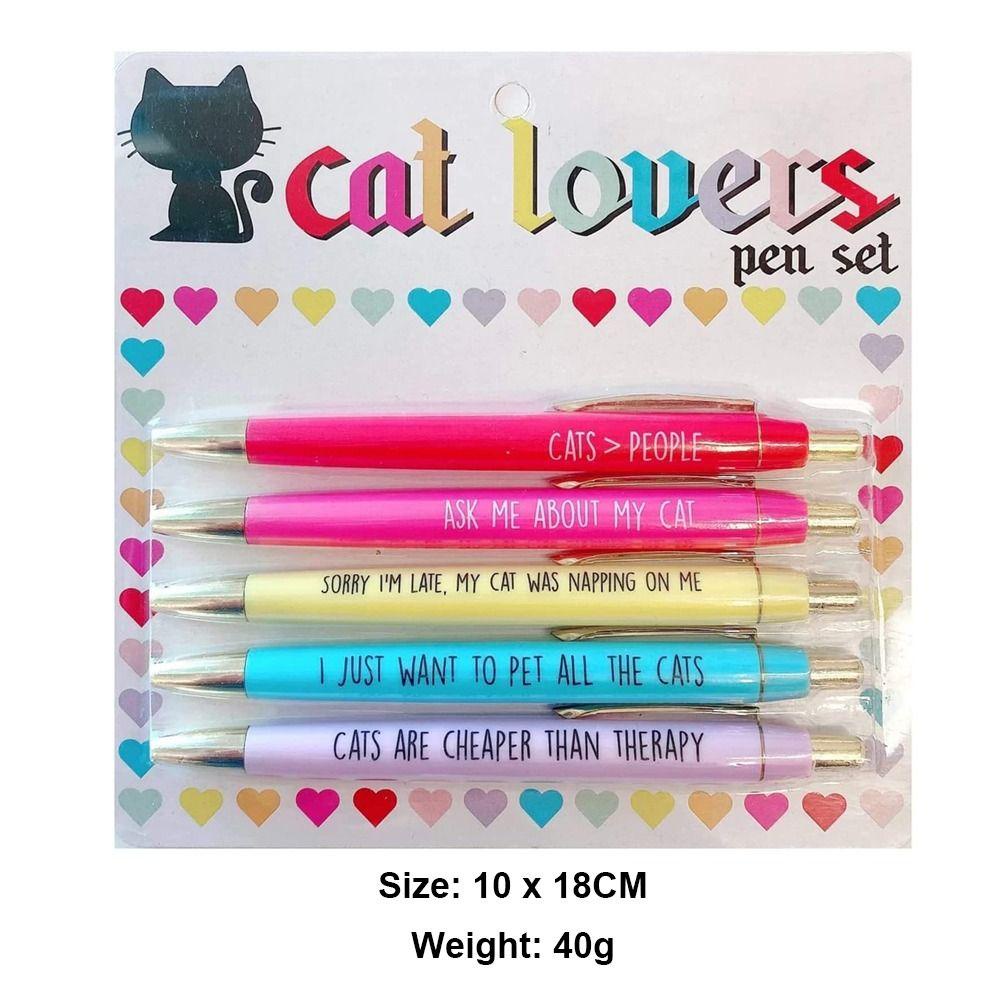 Pulpen Lucu Populer Alat Menulis Dengan Ungkapan Lucu Hadiah Lucu Pecinta Kucing &amp; Anjing Gel Pen