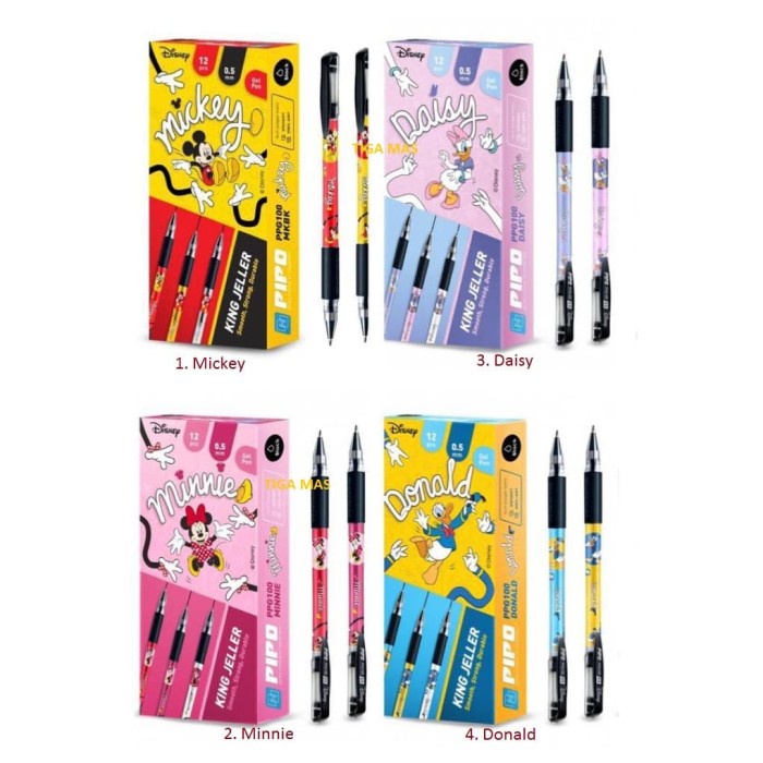 

[PER PACK] PULPEN GEL PIPO KING JELLER PEEN