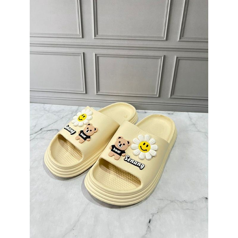 231T-2 SANDAL ANAK PEREMPUAN SELOP MOTIF BONEKA BUNGA