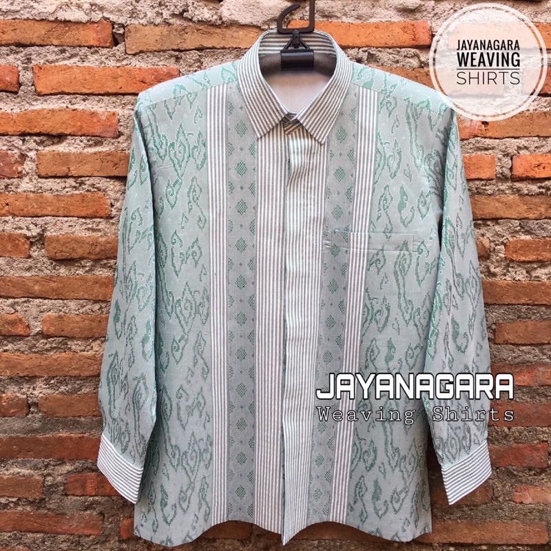 Kemeja Tenun Jayanagara Original Handwoven 012