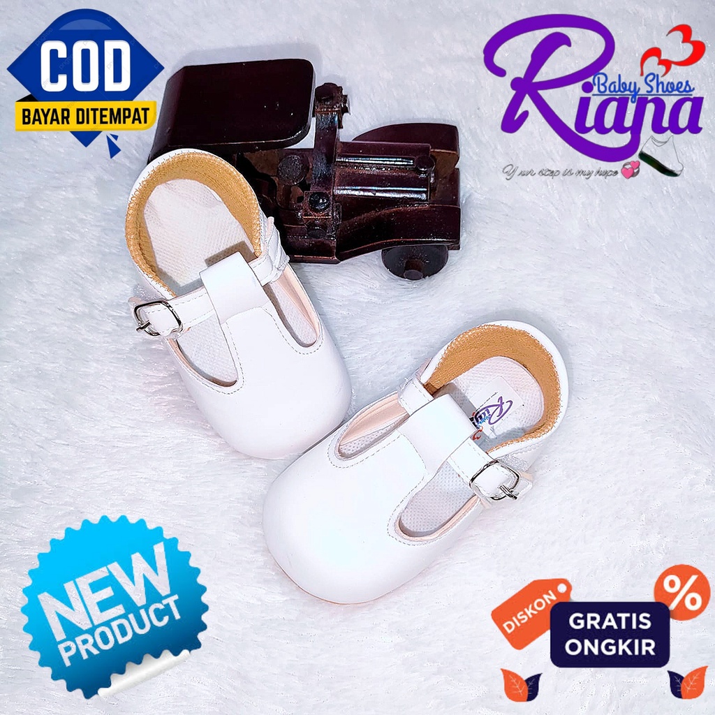 Sepatu bayi prewalker bayi perempuan Ballet sintetis RS16