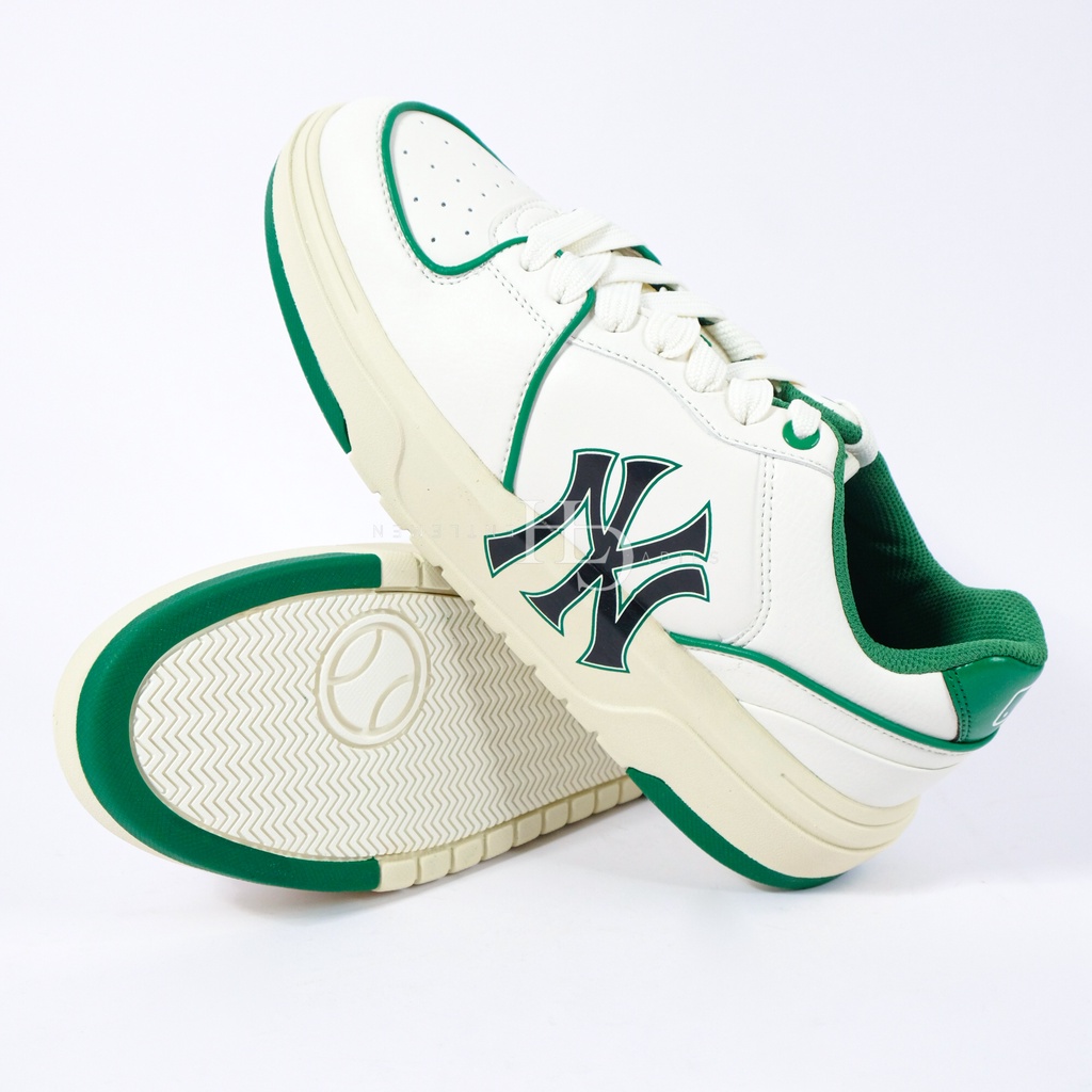 MLB NY Yankees Chunky Sneakers Liner White Green 100% Original