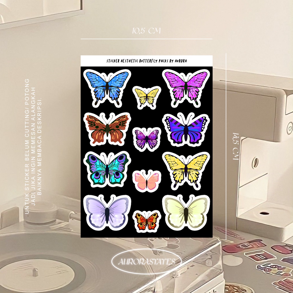 

Butterfly Aesthetic Stiker Packs | Sticker Aesthetic Butterfly | Kupu-kupu sticker