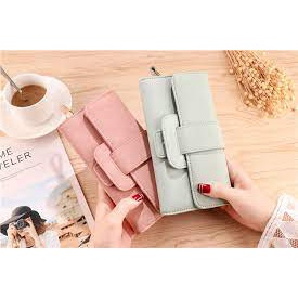 w-201 FASHION WANITA DOMPET Panjang LIPAT KULIT KOREA BAELLERRY