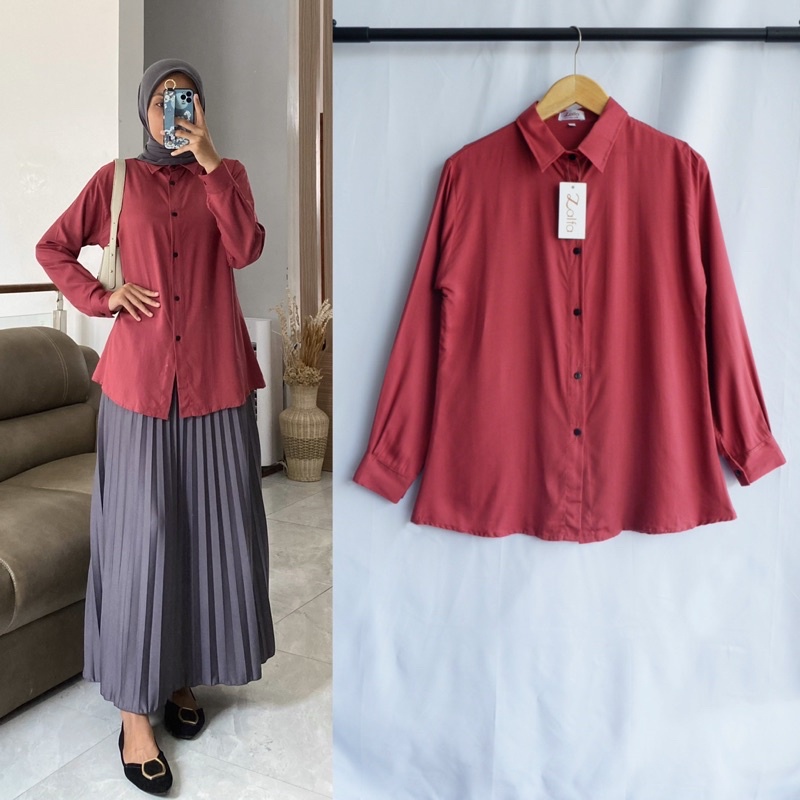 BASIC rayon kemeja by ZALFA OUTFIT