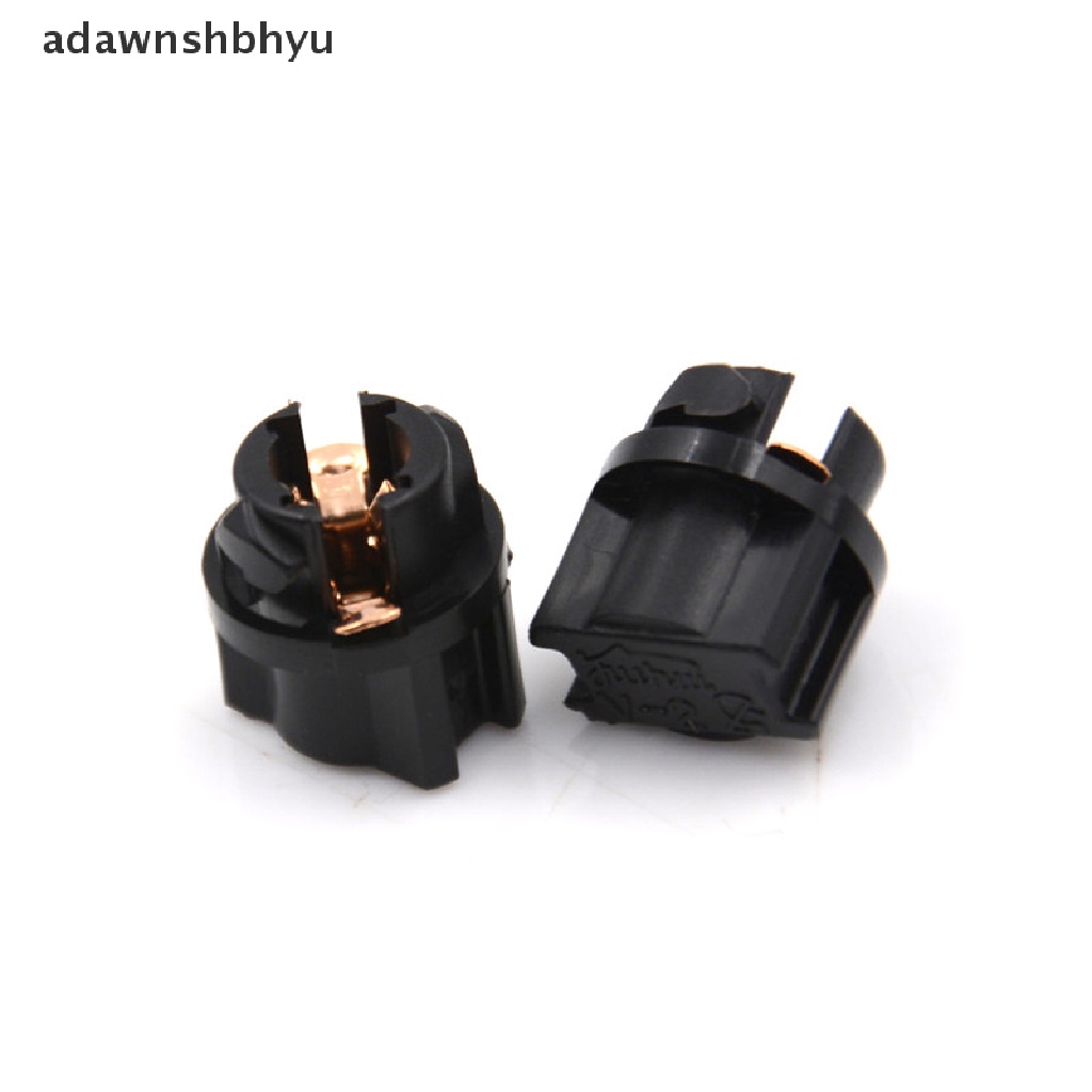 Adawnshbhyu 10Pcs T5 Socket Twist Lock Panel Instrumen Cluster Plug Dash Lampu Bohlam ID