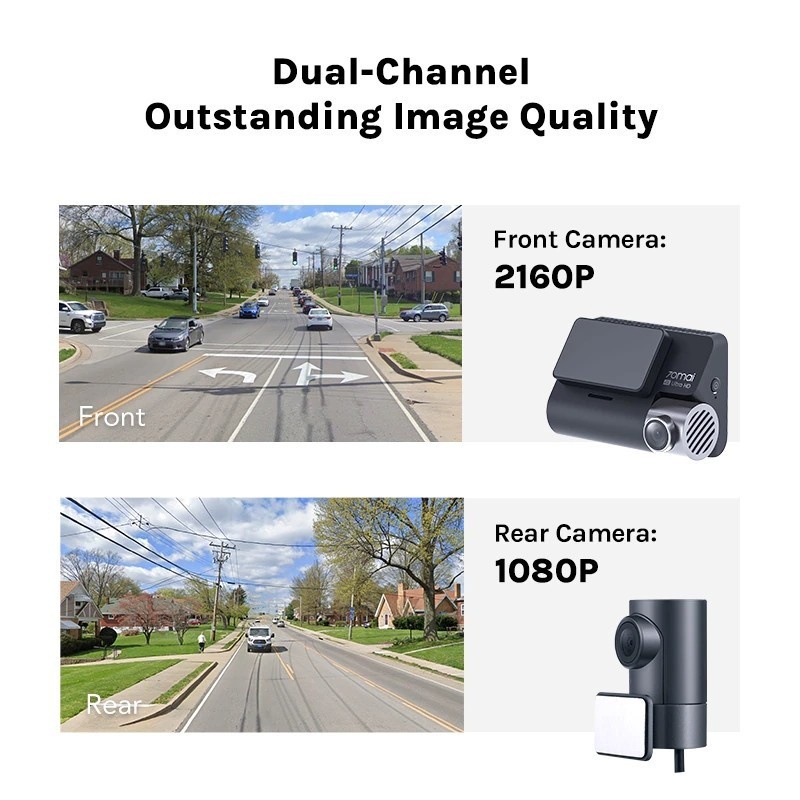 70mai A800S Smart Car Dash Cam Rear Camera HD 4K 2160P - Kamera Mobil