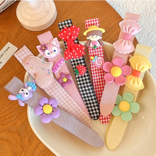 Mutiakids_ VELCRO RAMBUT 3D/ KOYO RAMBUT / AKSESORIS TEMPEL PENAHAN PONI MERAPIKAN RAMBUT WANITA ANA