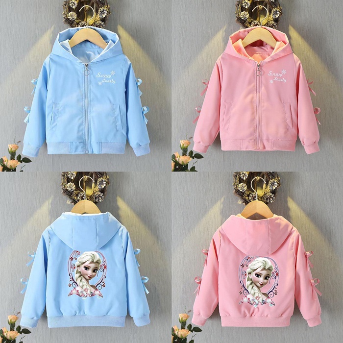 Jaket anak Perempuan kartun Hodie Impor 1 - 13 Tahun