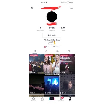 AKUN TIKTOK 26K FOLLOWERS REAL INDONESIA HASIL FYP