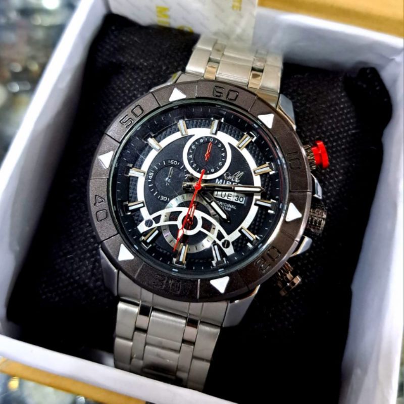 Jam Tangan Pria Mirete Import Analog Terbaru Tahan Air_Tanggal Hari Aktif Free Box Exclusive_Jam Tangan Pria Lagi Viral 2022 Rantai Stainliss_Jam Tangan Pria Terlaris Dan Elegan Mewah Sporty Cod