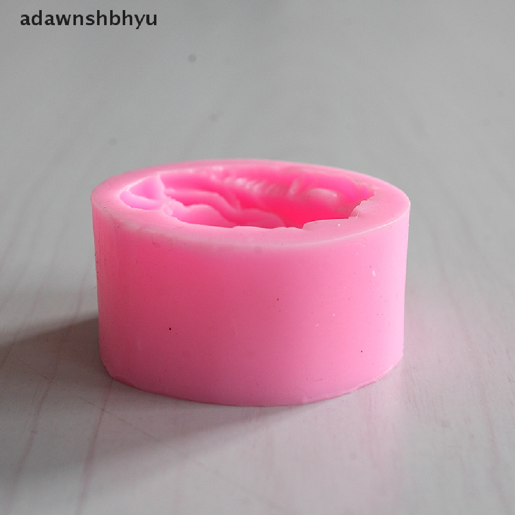 Adawnshbhyu 3D Bunga Mawar Fondant Kue Coklat Sugarcraft Cetakan Cutter Silicone Tools DIY ID