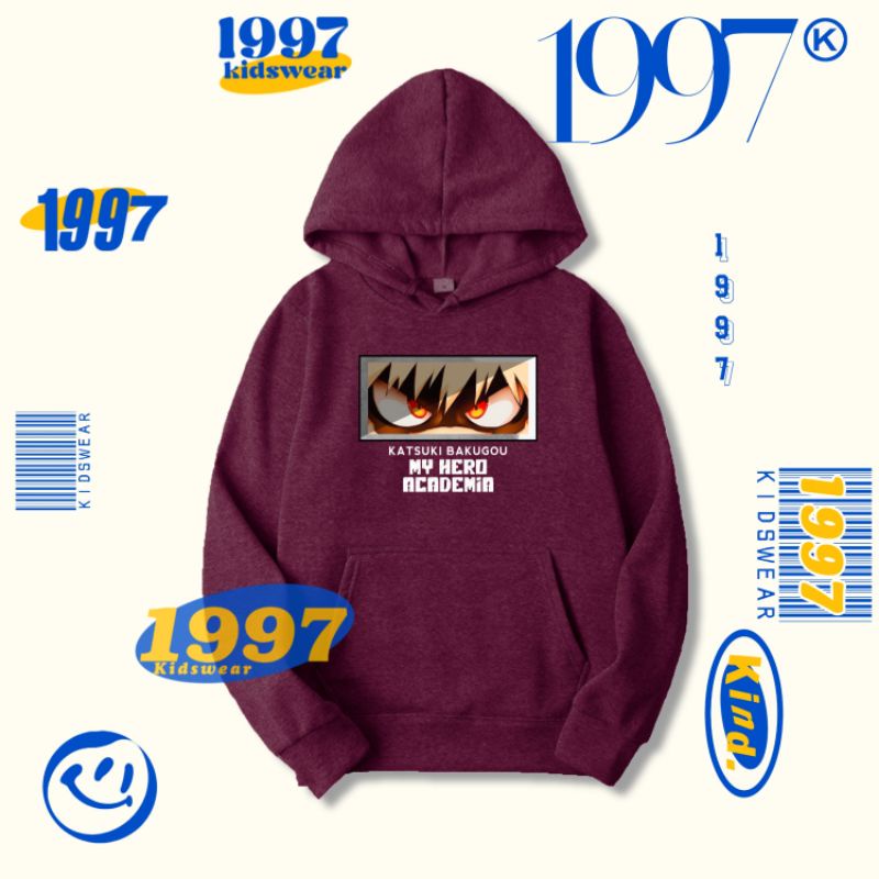 Jaket Baju Anak - Hoodie Sweater Anime Waifu Wibu My Hero Academia Katsuki Bakugou Kids Jacket Carto