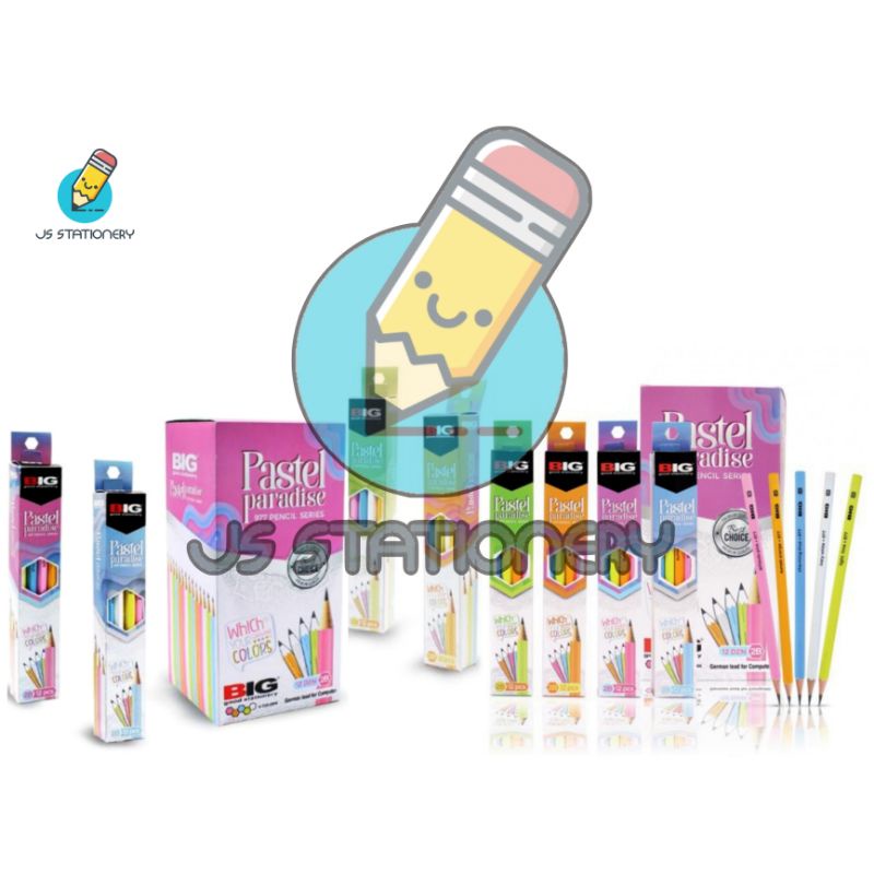 

Pensil 2B 977 Pastel Paradise Big/ Pencil Pastel/ School Pencil/ Pensil Berkualitas/ Pensil Lucu/ Pensil Body Warna - Warni